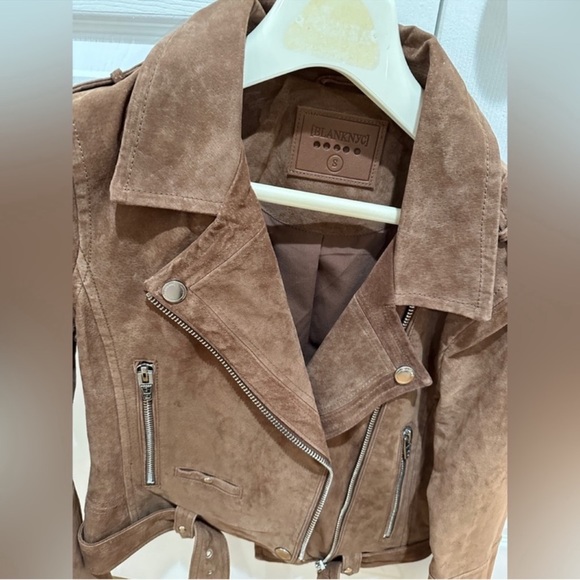 BLANKNYC Suede Moto Jacket Caramel Macchiato (NEVER WORN) - Picture 5 of 9